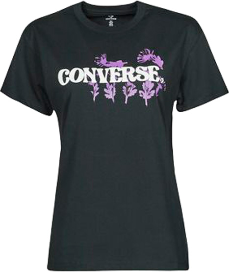 Футболка Converse Hybrid Flower Relaxed Tee 10021977-001 р.XS черный