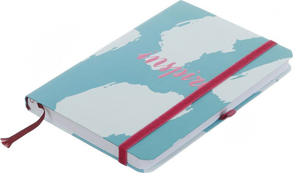 Книга для записей с резинкой 136х207 мм