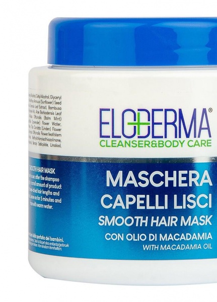 Маска для волос Eloderma Укрепление maschera capelli lisci 500 мл