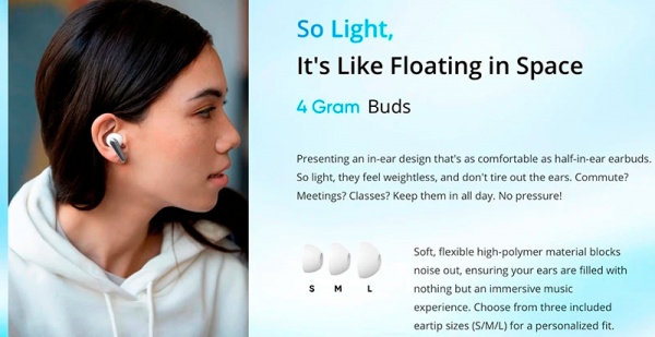 Наушники беспроводные realme Buds Air 3 Neo galaxy white (RMA2113) 