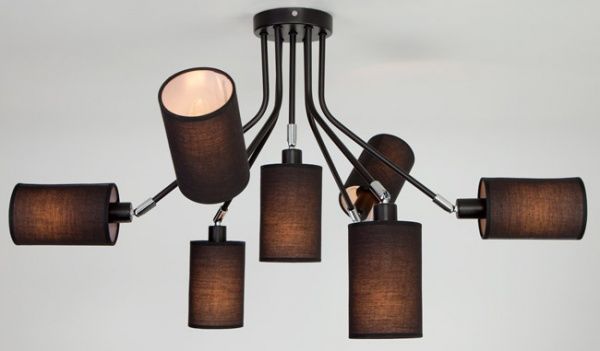 Люстра потолочная Strotskis Duetto 7x40 Вт E14 черный 70072/7 