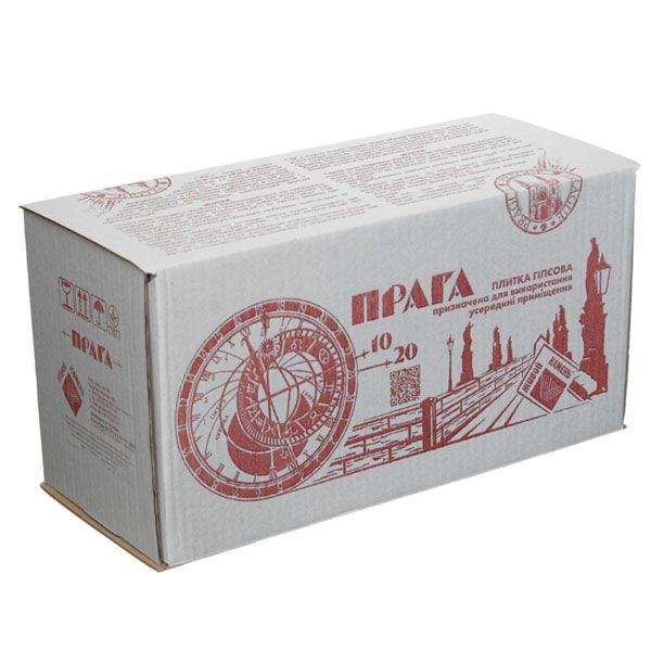 Плитка гипсовая прямая Живой камень Прага 20 0,33 кв.м 