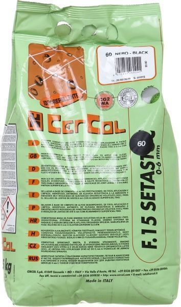 Фуга Cercol F.15 Setastuc 60 5 кг чорний