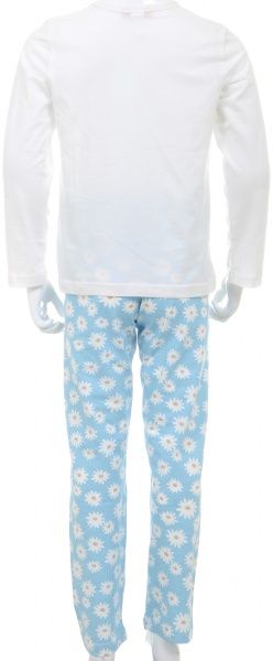 Пижама для девочек Danaya р.134 белый/голубой B19-121 