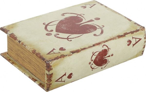 Шкатулка-книга Игральные карты 14х5х20 см