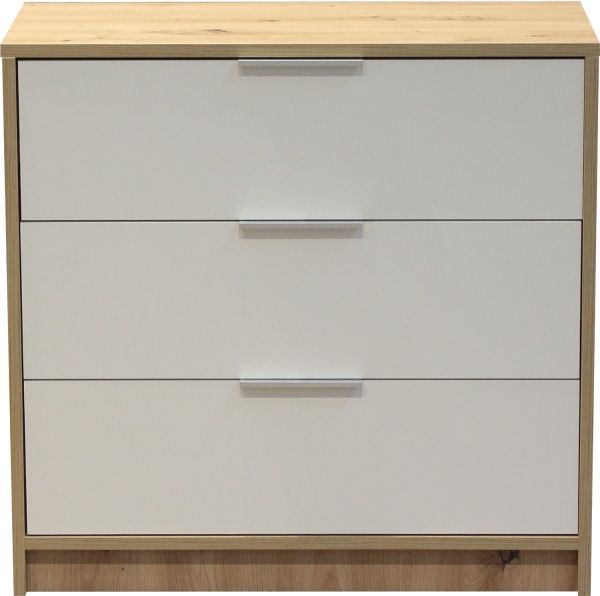 Комод Матера 710х354х687 мм дуб артизан/білий 