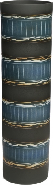 Ваза керамическая голубой крафт цилиндр 49 см 07695413P04096 Bernardo