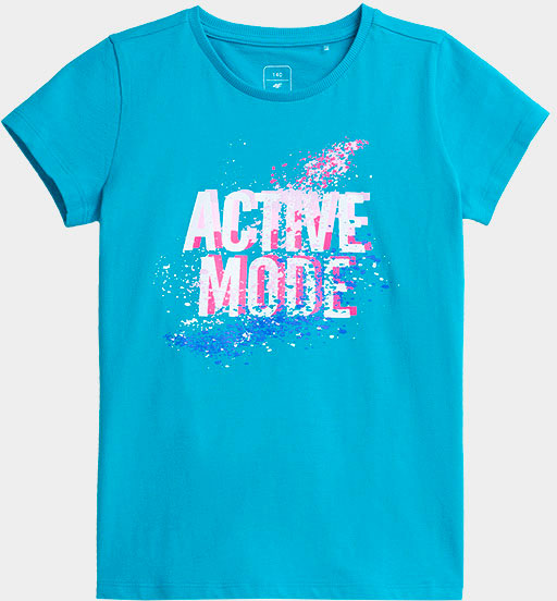 Футболка 4F HJZ21-JTSD005A-33S р.134 бірюзовий