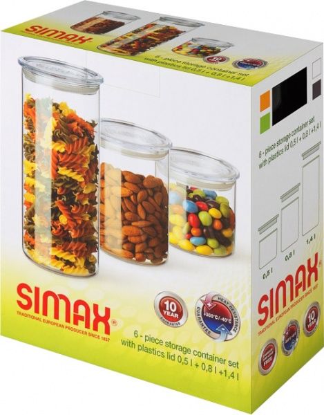 Набор банок для сыпучих 3 шт. 185 Simax