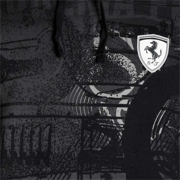 Джемпер Puma FERRARI RACE AOP SWT HOODIE 53371801 р. M чорний