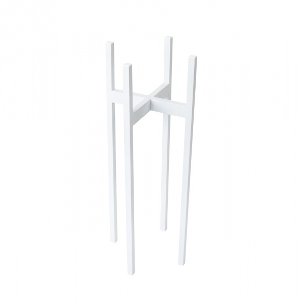 Подставка для цветов Vitan Кротон 29,5х29,5x75 см белый 