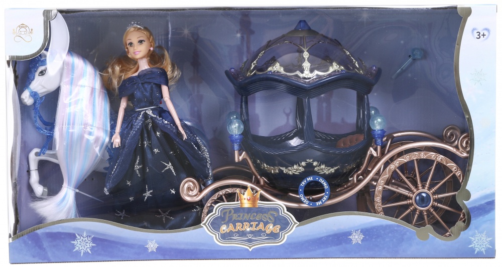 Ігровий набір Shantou лялька з каретою та конем OTE0661033