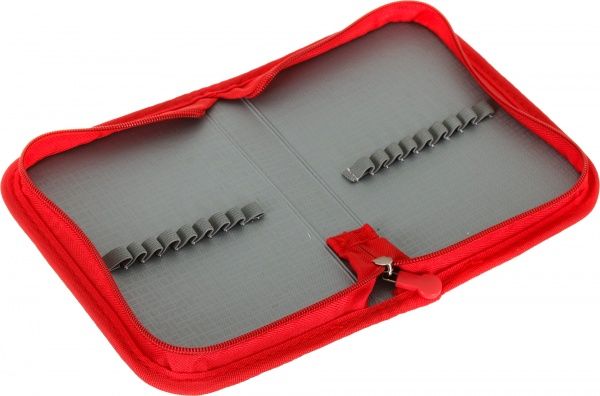 Пенал школьный Кот и мяч Simon's Cat красный с белым