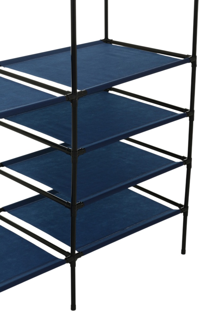 Тканинна шафа для одягу INDIGO 1730х1077х450 мм синій