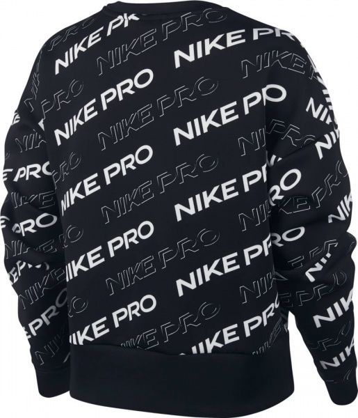 Світшот Nike W NP CLN FLEECE CREW PRT CJ3588-010 р. S чорний
