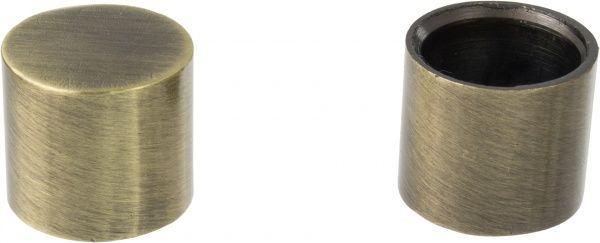 Наконечник Endkappe Gardinia Memphis набірний d16 мм антична латунь 