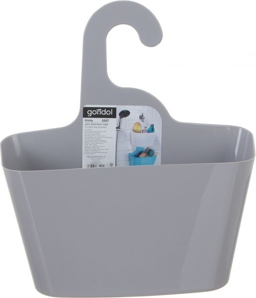 Кошик навісний для зберігання Gondol Plastic G-507 Grey 285x315x120 мм