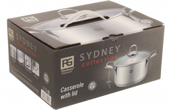 Кастрюля с крышкой Sydney 2,4 л Flamberg Premium