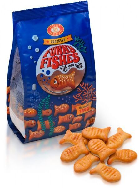 Крекер ХБФ Funny fishes 180 г 4823090300814