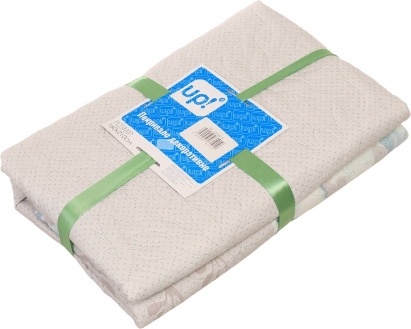 Покрывало Цветы 145x210 см UP! (Underprice) белый с рисунком 