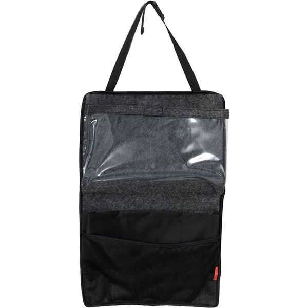 Органайзер на спинку сидіння 35х55 см сірий із чорним