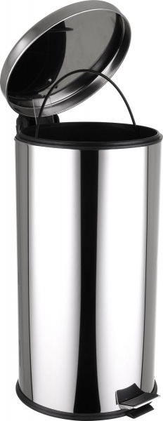 Відро EFOR Metal для сміття з педаллю 8000064164078 40 л сірий металік 64164