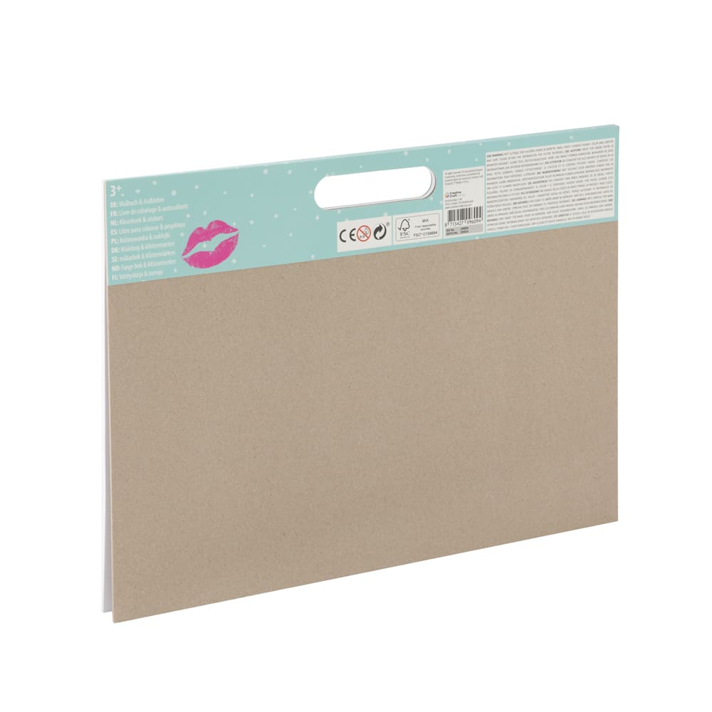 Книга-раскраска «Мега со стикерами 961023»