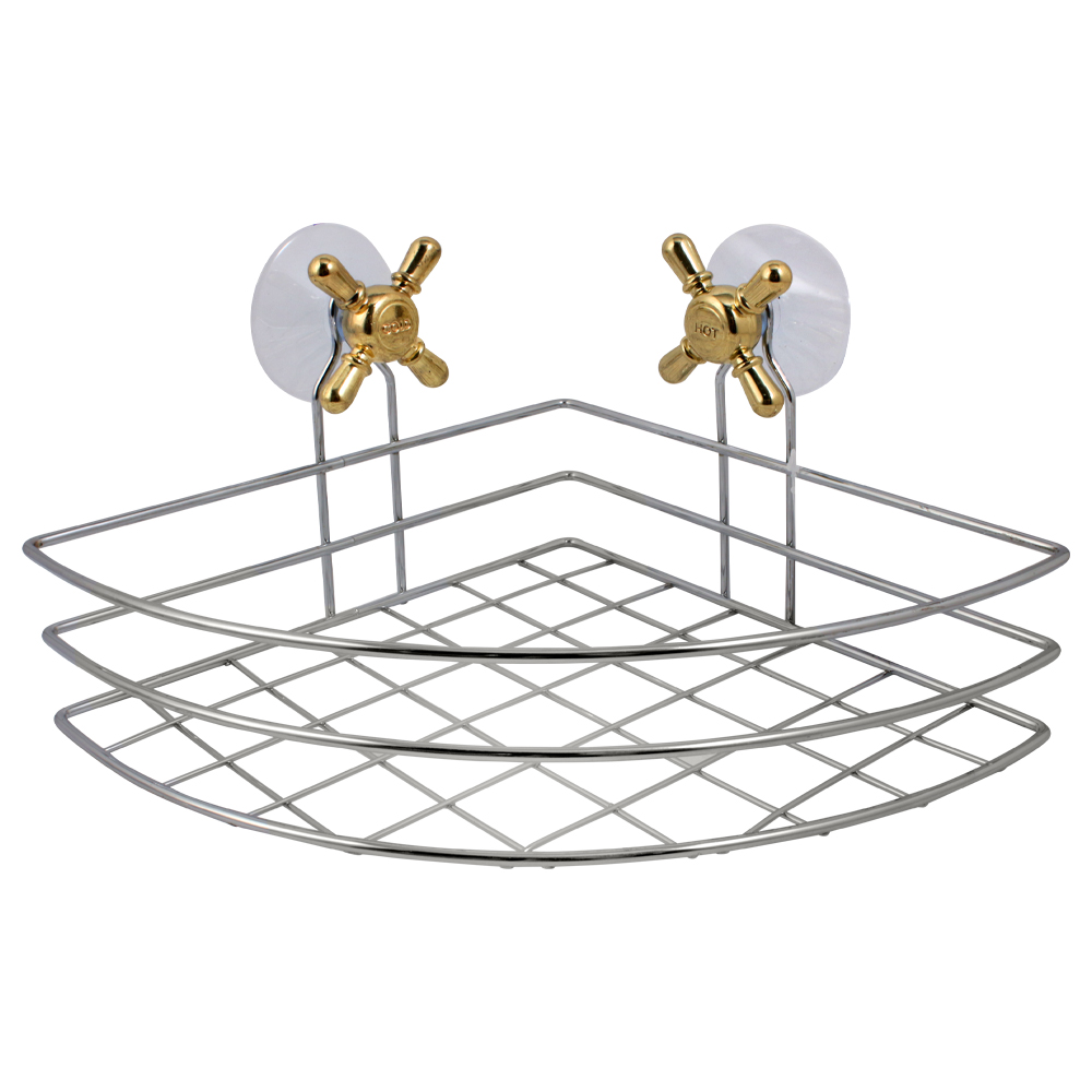 Полка-сетка Arino Ventil хром полированный/золото