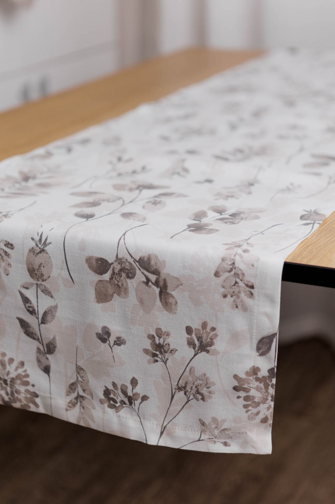 Раннер Шанталь 140x40 см бежевый с рисунком La Nuit