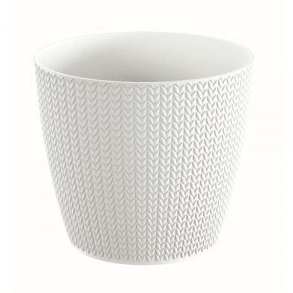 Горшок для цветов Prosperplast WHEATY 220 мм круглый 9,17л белый (26330-449) 