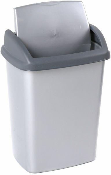 Відро для сміття Curver Dominik сріблясте 10 л срібний 5312