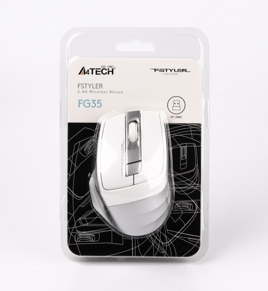 Мишка A4Tech FG35 (Silver) silver 