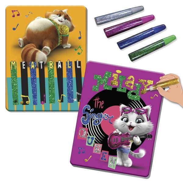 Набір для творчості Vladi Toys 44 Коти. Сяючі картинки VT4422-01