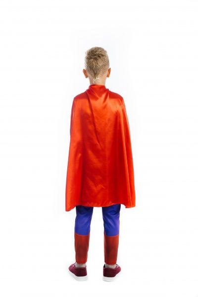 Костюм карнавальний КАРНАВАЛІЯ Супергерой 3D р.110-116 синій із червоним 