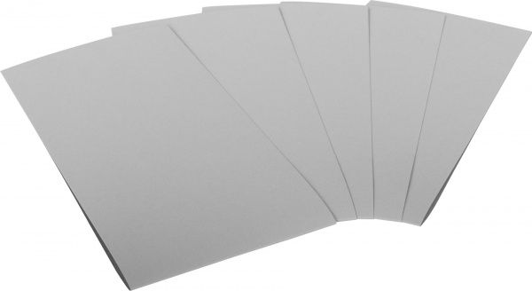 Набір заготівель для листівок 5 шт. 10,5х21 см № 1 світло-сірий 220 г/м2 