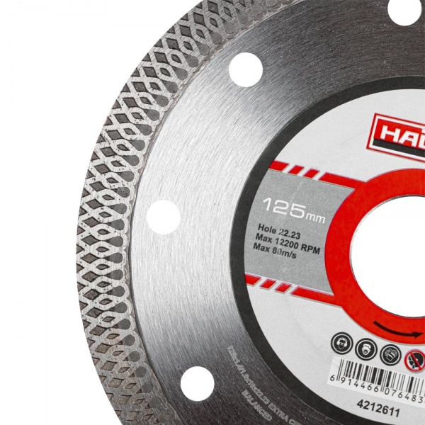 Диск алмазний відрізний Haisser 4212611 Extra ceramics 125x1,4x22,23 107648