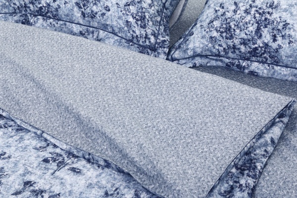 Комплект постільної білизни Marzan сімейний синій Lameirinho 