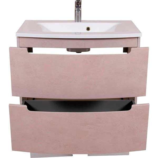 Тумба подвесная Aqua Rodos HeadWay 80 см бетон бежевый консольная под умывальник из искусственного камня 80