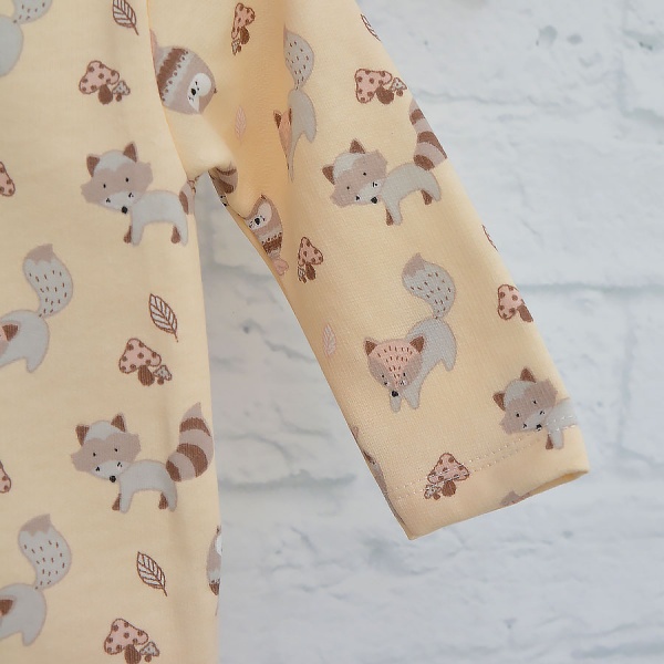 Боди детское унисекс Blanka Енотик р.68 бежевый 110365 