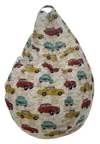 Кресло-мешок Примтекс Плюс MALMO M LUX PT-09 print Cars принт