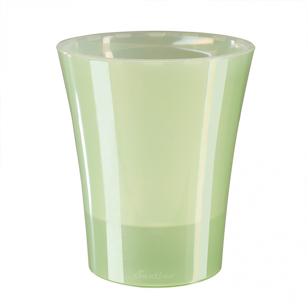 Вазон пластик Arte-Dea круглий блідо-зелений 2 л Santino (2017093)