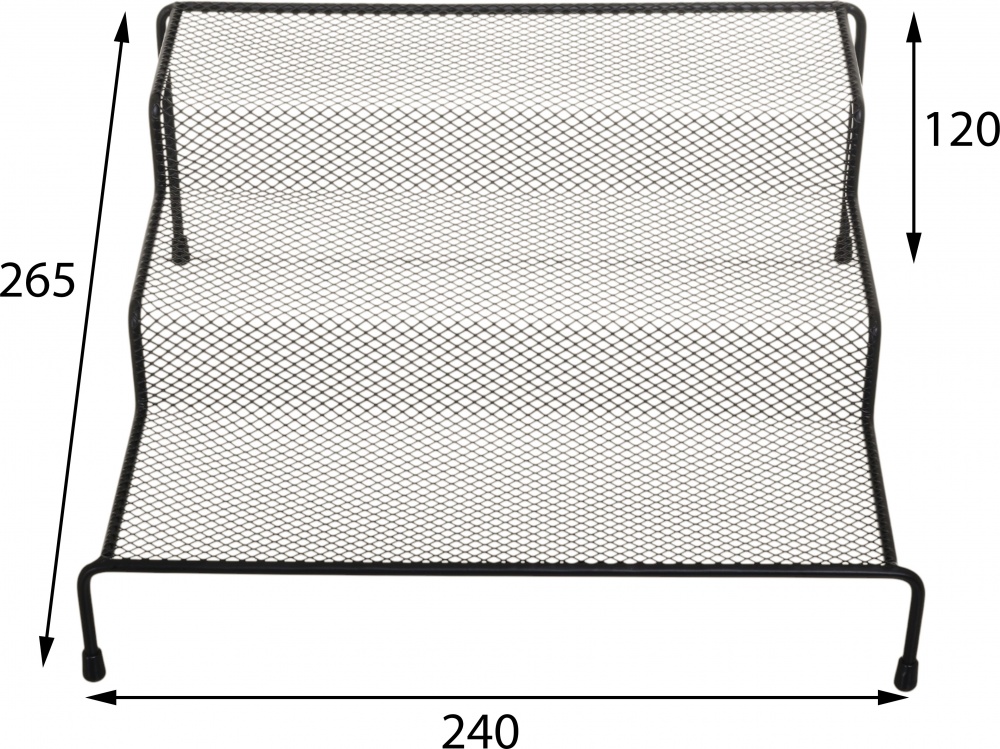 Полиця Flamberg Premium для спецій Fernie 26.5х24х12 см чорний DS15117BK