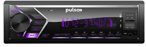 Автомагнітола PULSO RGB, USB, FM, RCA, LCD (P110111) — фото 1