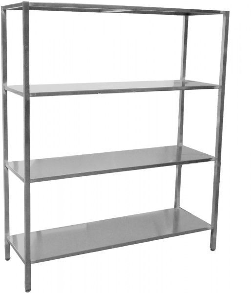 Стеллаж производственный на 4 полки Tehma 1000x400x1800 мм нержавеющая сталь