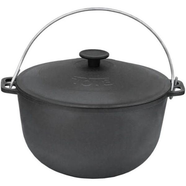 Казан походный Biol 8 л чугунный с крышкой 0708