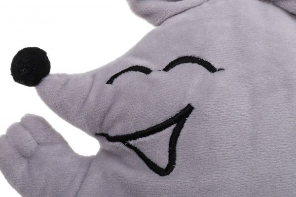 Подушка декоративная Мышка Шалунишка 31 см серый