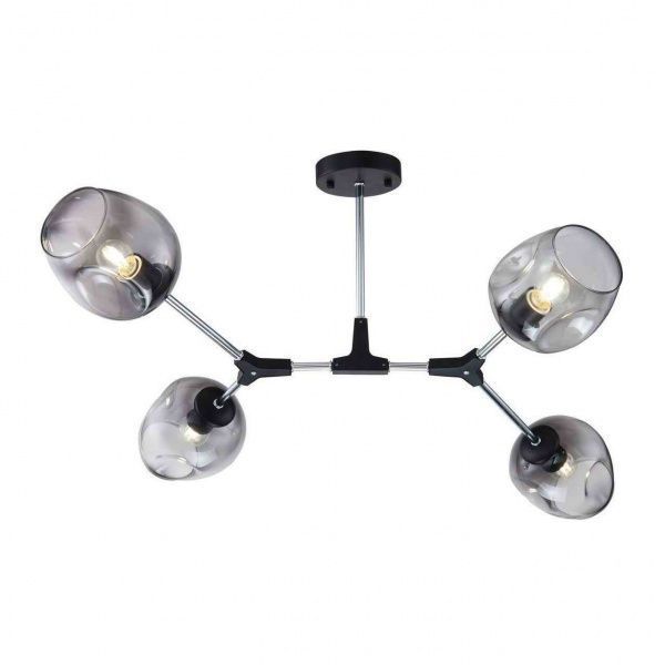 Люстра підвісна Blitz 5871-44 4x40 Вт E27 хром/сірий 