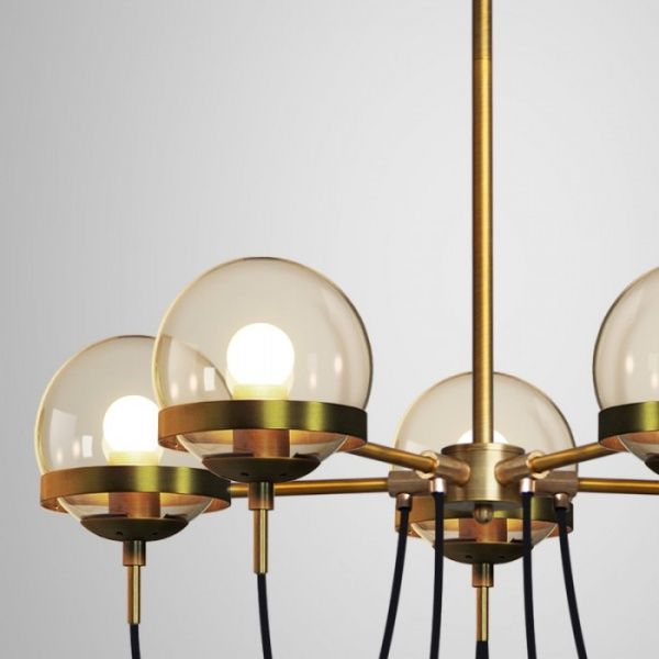 Люстра подвесная Altalusse INL-5123P-05 5x40 Вт E27 золото 