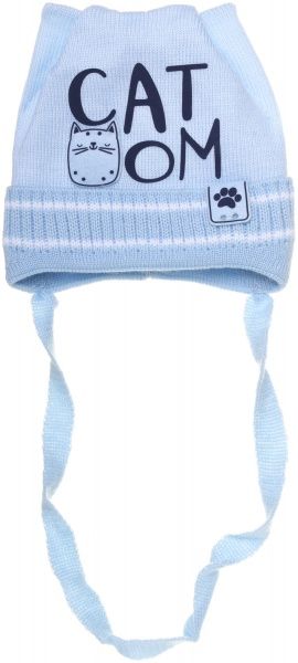 Шапочка дитяча для хлопчика Luna Kids р.36 блакитний 2146 