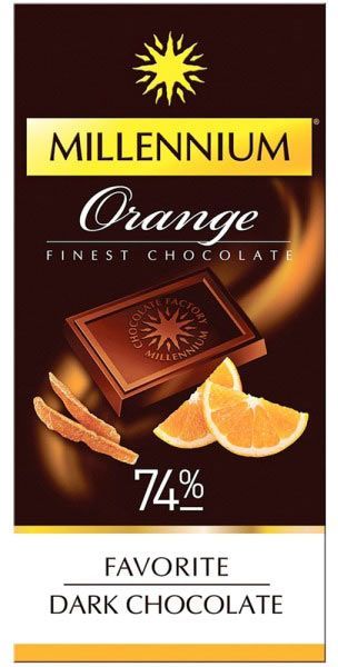 Шоколад Millennium Favorite Orange чорний 100 г